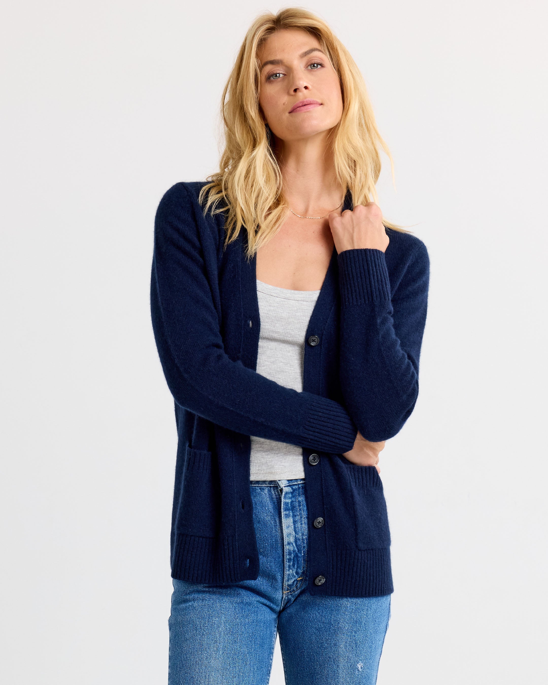 Cashmere Boyfriend Cardigan