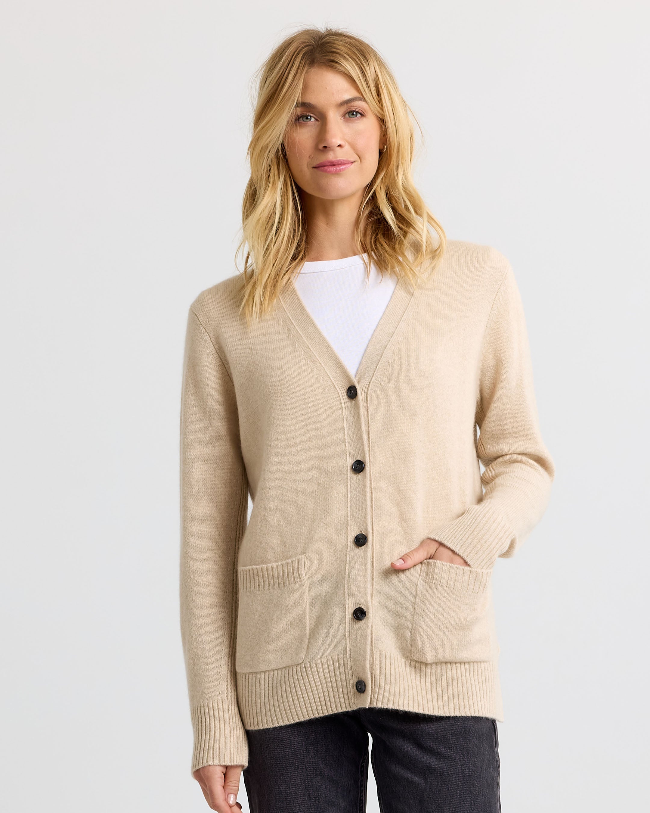 Cashmere Boyfriend Cardigan