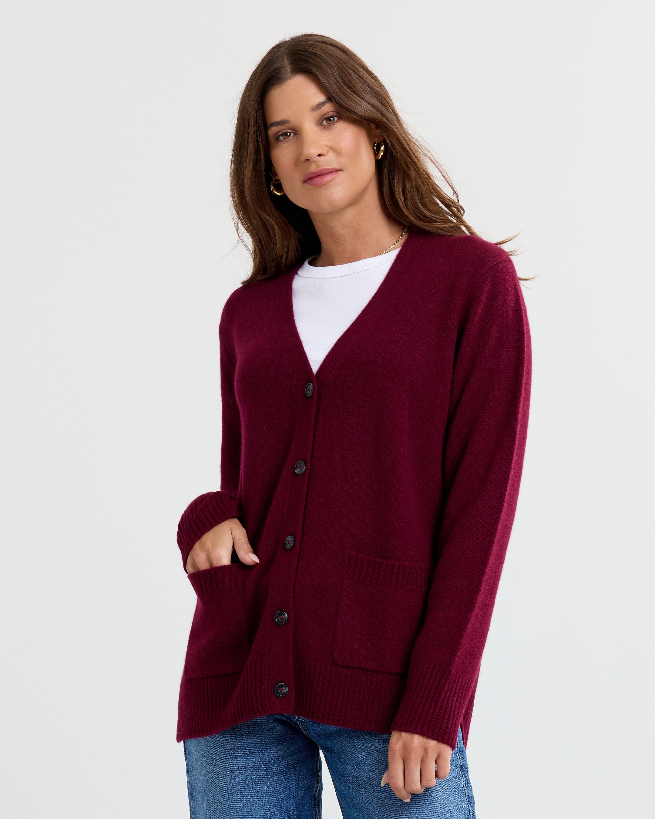 Cashmere Boyfriend Cardigan